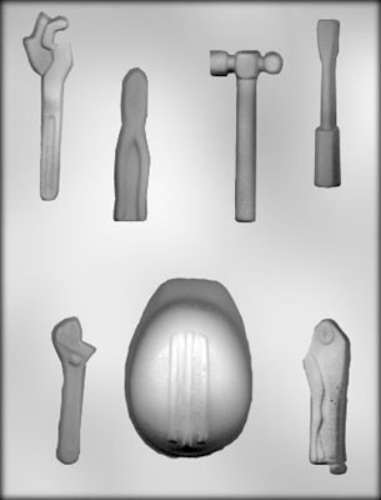 Hard Hat and Tools Chocolate Mould - Click Image to Close